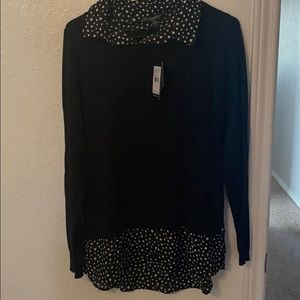 Women’s blouse with sweater attached